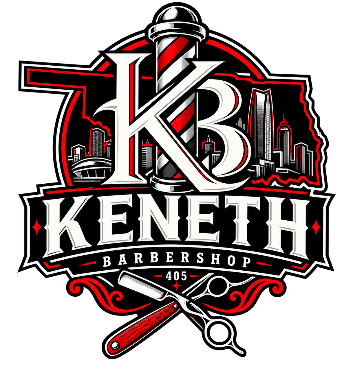 Keneth Barbershop logo